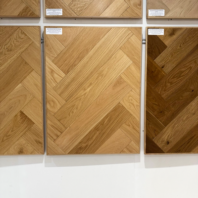 Boston Engineered Real Wood Herringbone Oak Natural UV Oiled